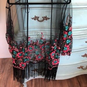 Dressy over shawl